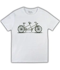 велосипед тандем на белой